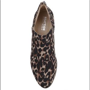 Kenneth Cole REACTION Side Way Leopard Ankle Boots Size 8M